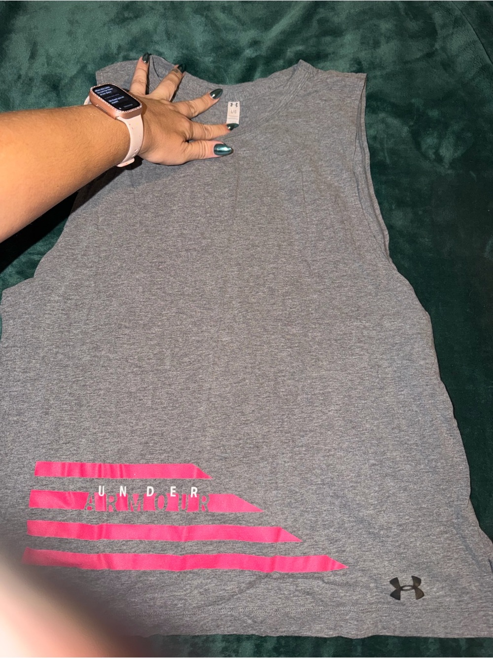 Under Armour Gray Heather Athletic Tank Top